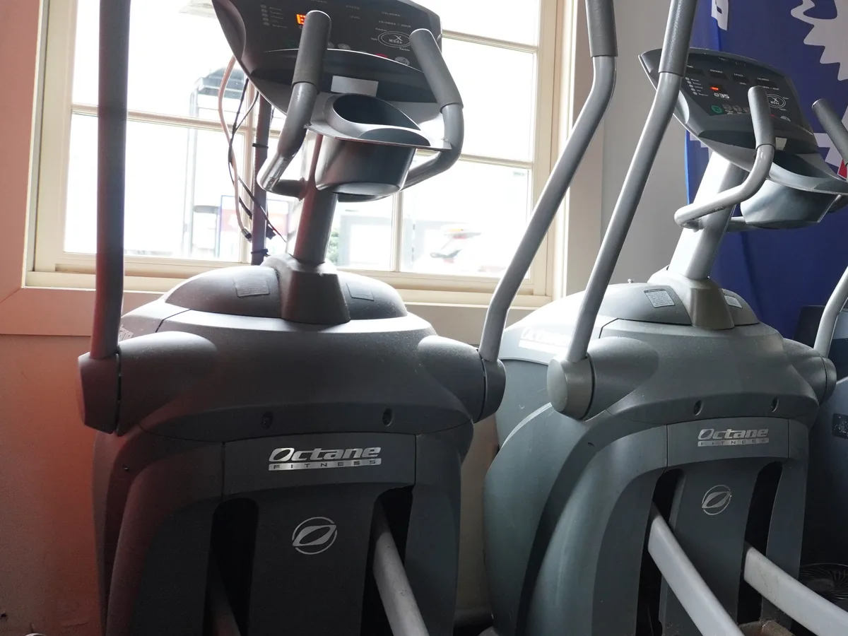 Representative stock photo of commercial cardio equipment planned for Q Fitness.