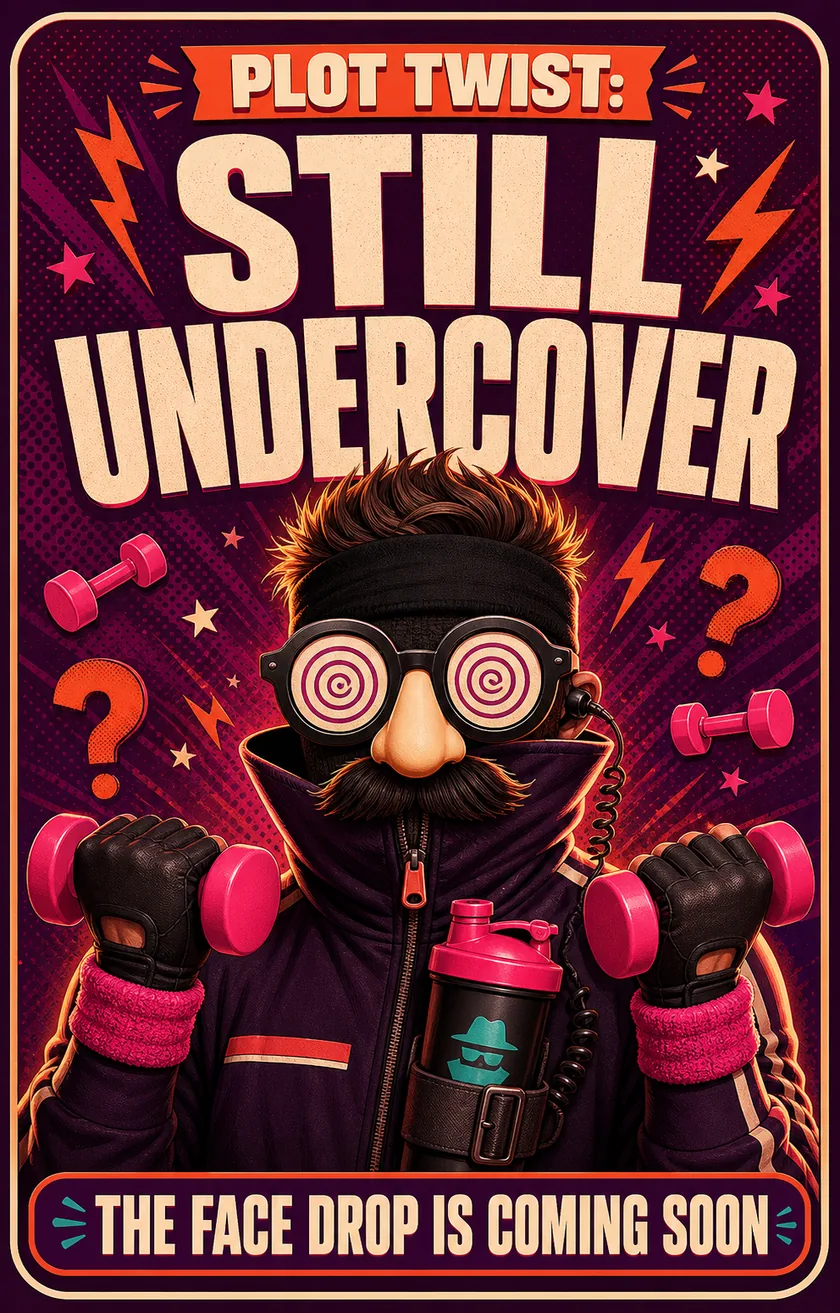 Plot twist: still undercover. A coach in a disguise. The face drop is coming soon.